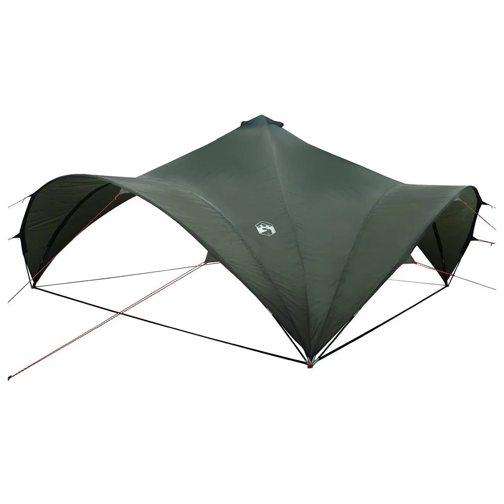 vidaXL Partytelt Army grønn 600 x 600 x 400 cm Polyester og stål v:1131095
