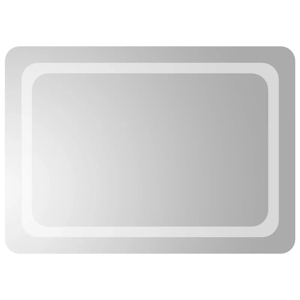 vidaXL LED Badevindu med speil Gjennomsiktig 70 x 50 cm herdet glass v:8194413 vidaXL LED Badevindu med speil Gjennomsiktig 70 x 50 cm herdet glass v:8194413