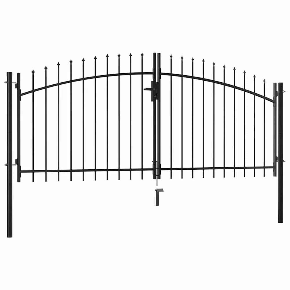 vidaXL Dobbeldørsgjerdeport Woerden med spydtopp 299,5×149,5 cm v:4438879 vidaXL Dobbeldørsgjerdeport Woerden med spydtopp 299,5×149,5 cm v:4438879