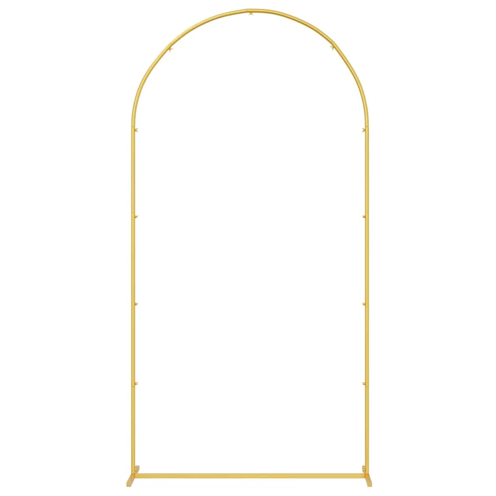 vidaXL Bryllupsbue Gull 100 x 39 x 200 cm Stål v:4228763 vidaXL Bryllupsbue Gull 100 x 39 x 200 cm Stål v:4228763