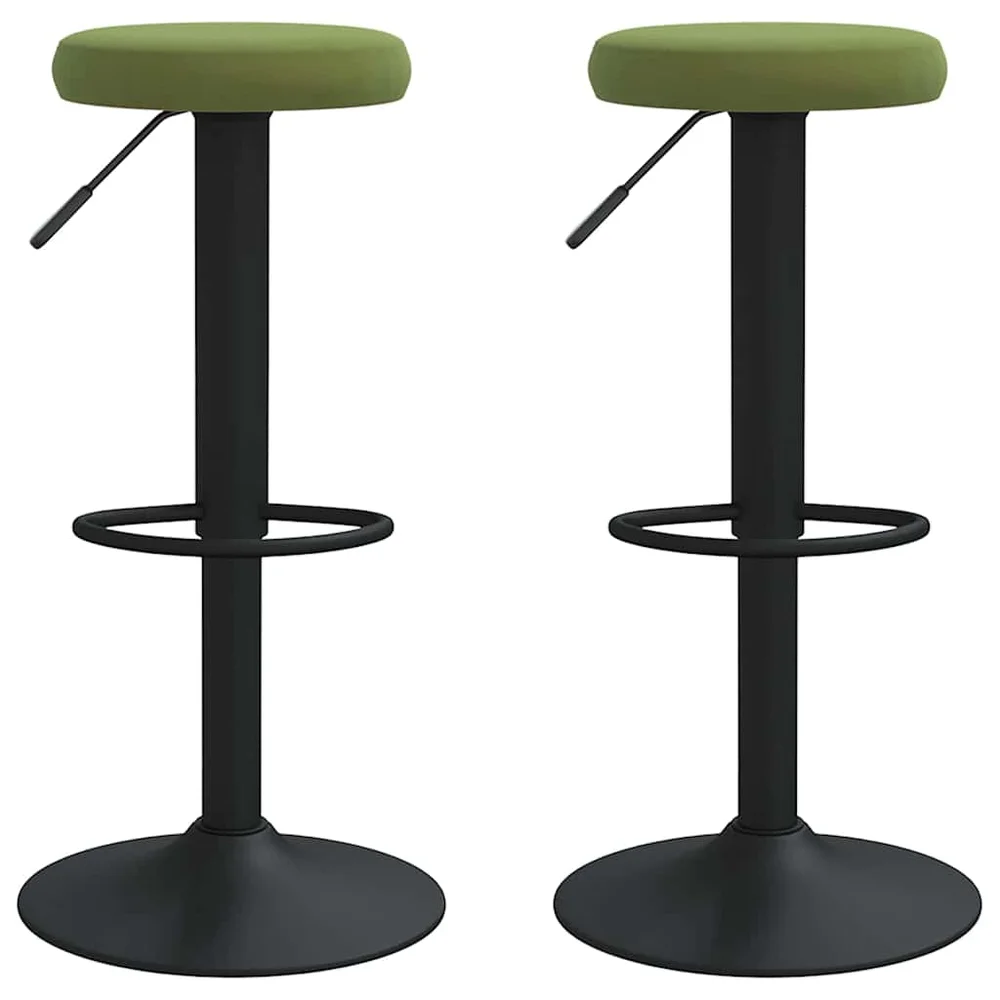 vidaXL Barkrakker 2 stk lys grønn fløyel v:9581111
