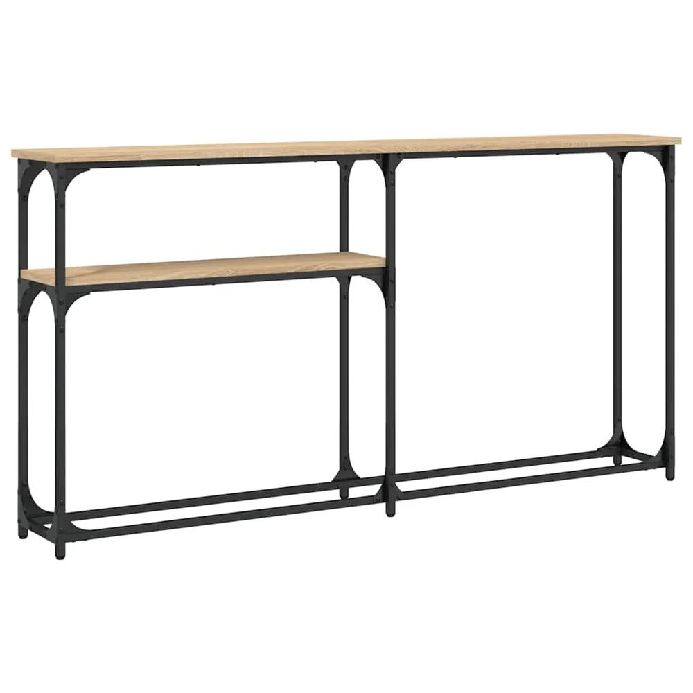 vidaXL Konsollbord sonoma eik 145×22,5×75 cm konstruert tre v:8442026 vidaXL Konsollbord sonoma eik 145×22,5×75 cm konstruert tre v:8442026