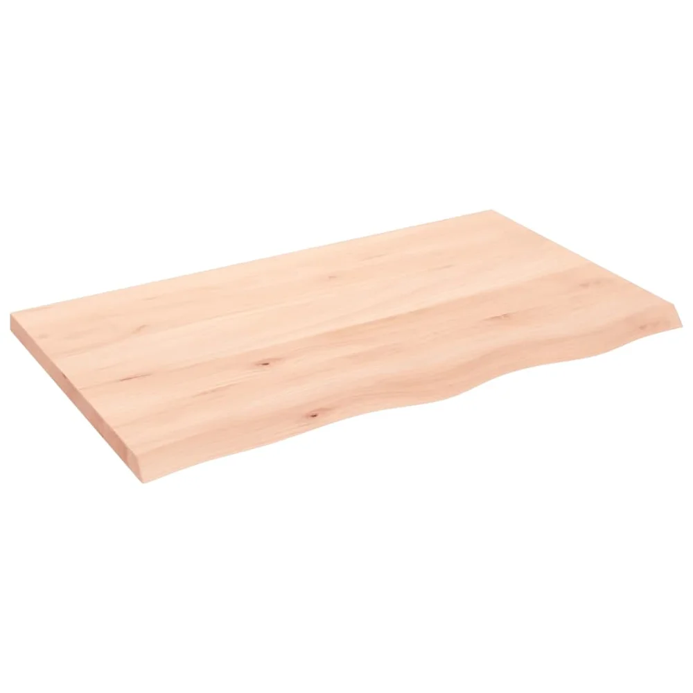 vidaXL Benkeplate til bad 100x60x(2-4) cm ubehandlet heltre v:9457328 vidaXL Benkeplate til bad 100x60x(2-4) cm ubehandlet heltre v:9457328