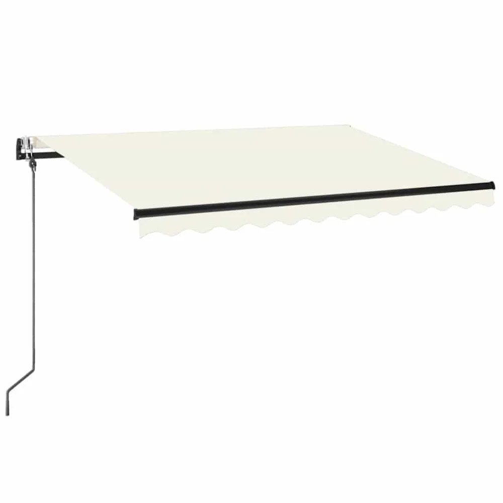 vidaXL Automatisk markise med LED og vindsensor 350×250 cm kremhvit v:8769645 vidaXL Automatisk markise med LED og vindsensor 350×250 cm kremhvit v:8769645