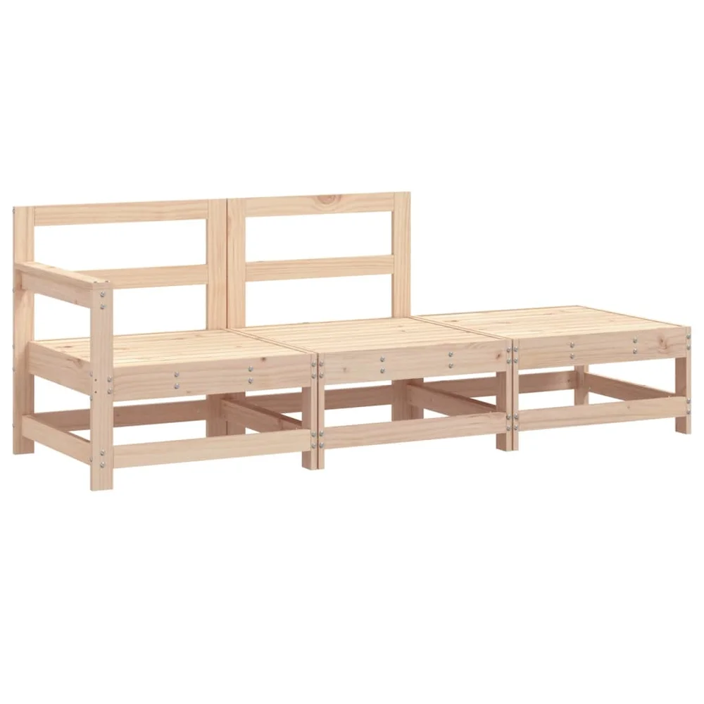vidaXL Hagesofagruppe 3 deler heltre furu v:6686176