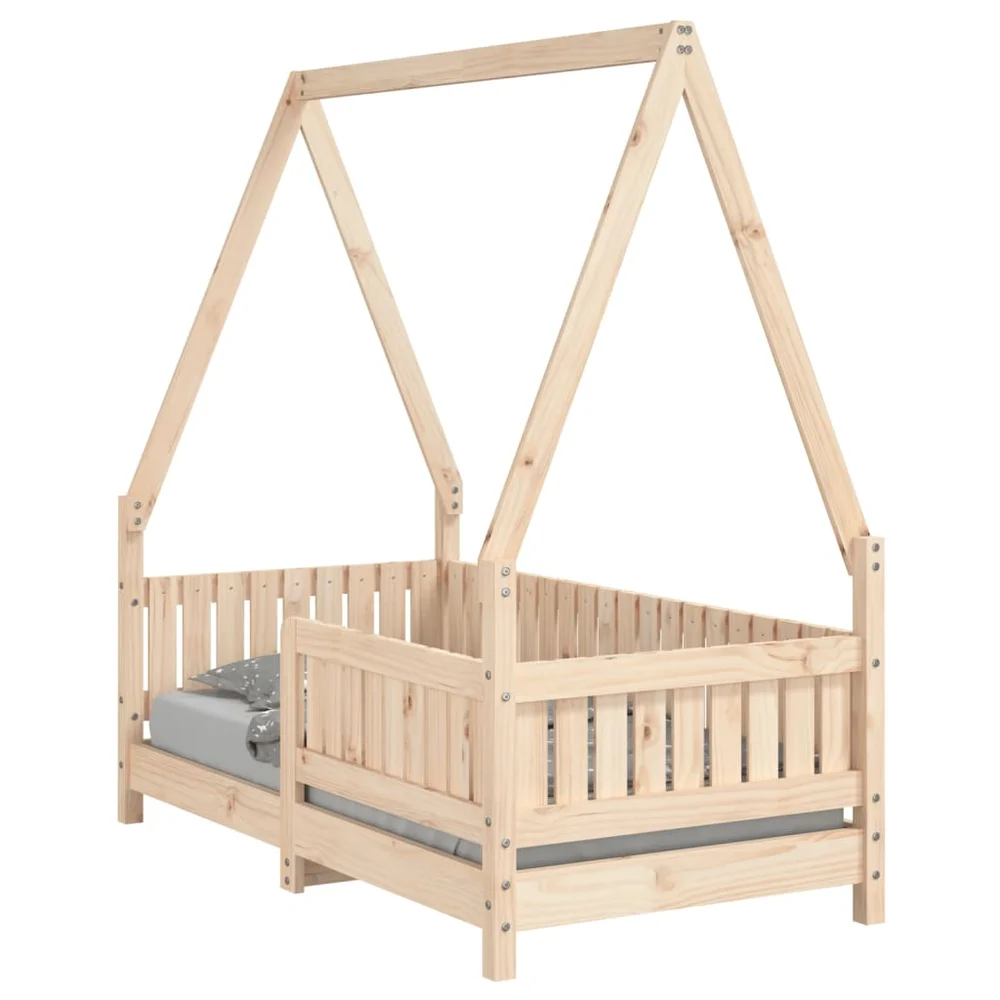 vidaXL Barnesengeramme 70×140 cm heltre furu v:6070436