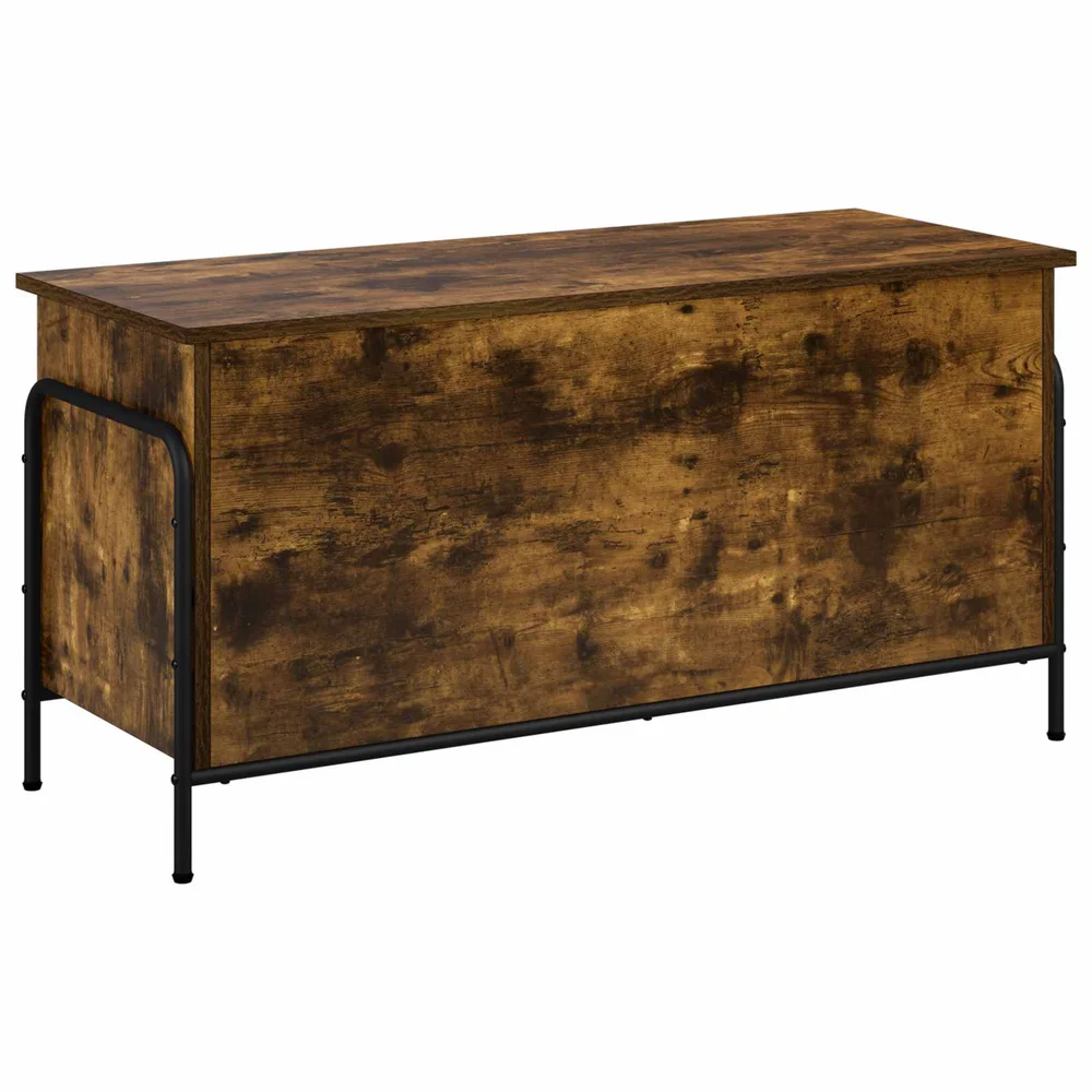 vidaXL Lagringsboks Røkt Eik 80 x 40 x 49,5 cm Konstruert tre v:9585551 vidaXL Lagringsboks Røkt Eik 80 x 40 x 49,5 cm Konstruert tre v:9585551