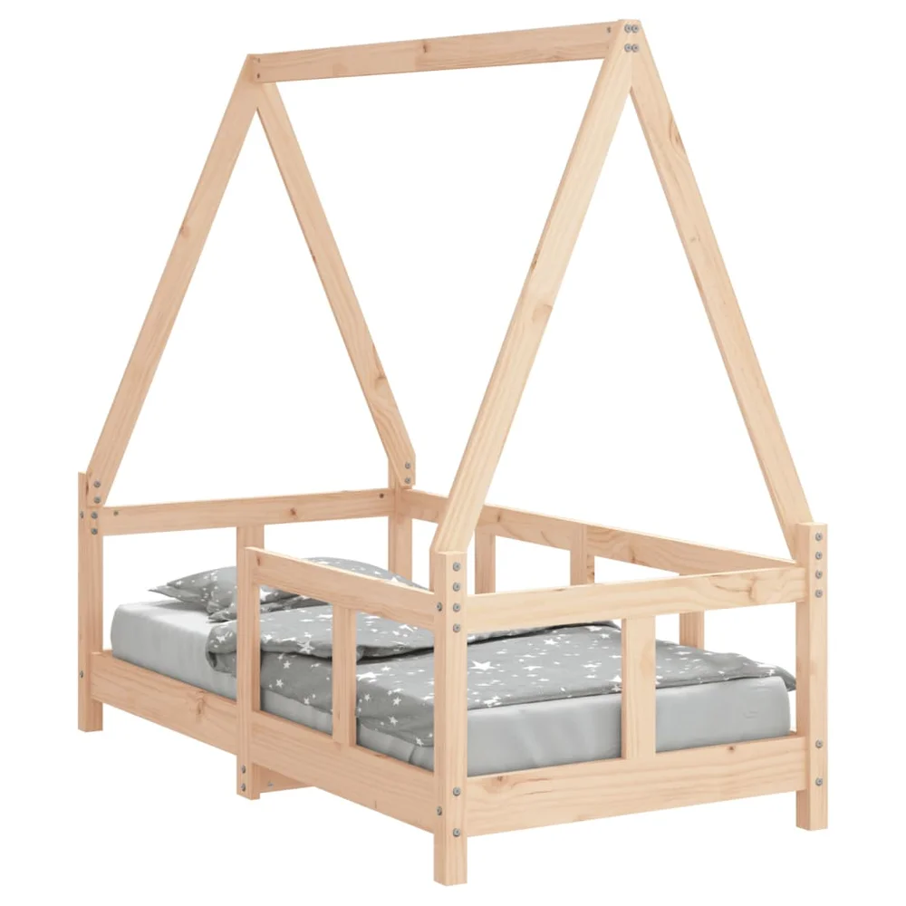 vidaXL Barnesengeramme 70×140 cm heltre furu v:9335061