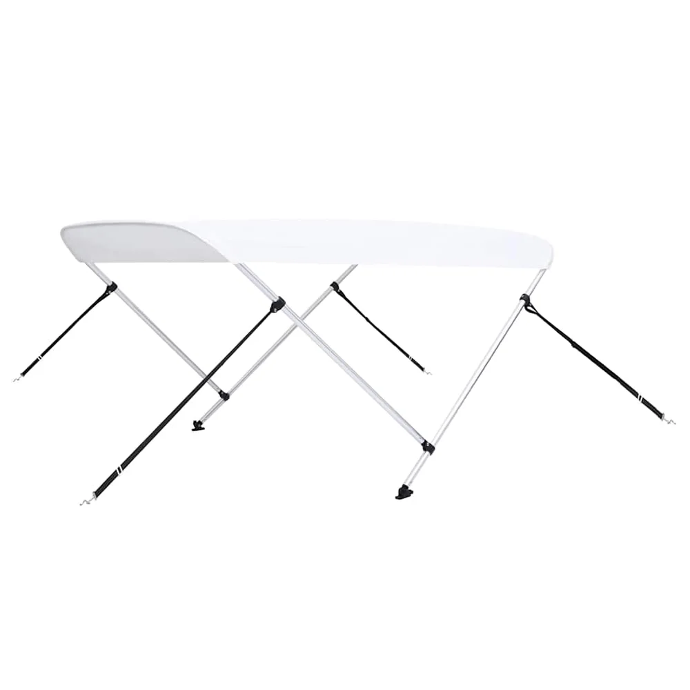 vidaXL Biminitopp 2-buet hvit 150x120x110 cm v:712240