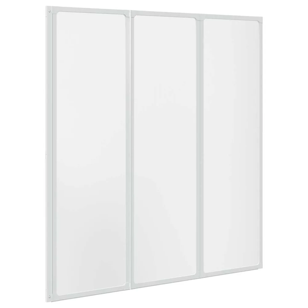 vidaXL Badekaravskjerming 141 x 132 cm 3 Sammenleggbare Paneler v:4230777 vidaXL Badekaravskjerming 141 x 132 cm 3 Sammenleggbare Paneler v:4230777