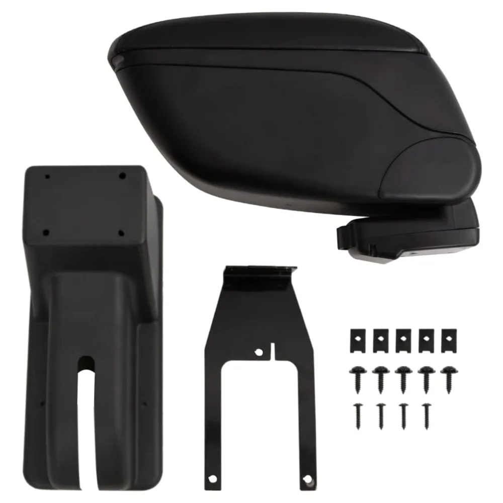 vidaXL Armlener til bil svart 12x29x(32-46) cm ABS v:1412776 vidaXL Armlener til bil svart 12x29x(32-46) cm ABS v:1412776