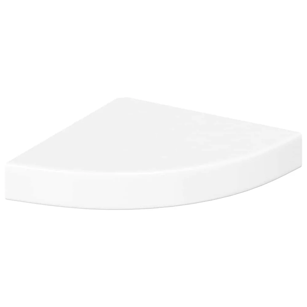 vidaXL Flytende hjørnehylle høyglans hvit 25x25x3,8 cm MDF v:7837845 vidaXL Flytende hjørnehylle høyglans hvit 25x25x3,8 cm MDF v:7837845