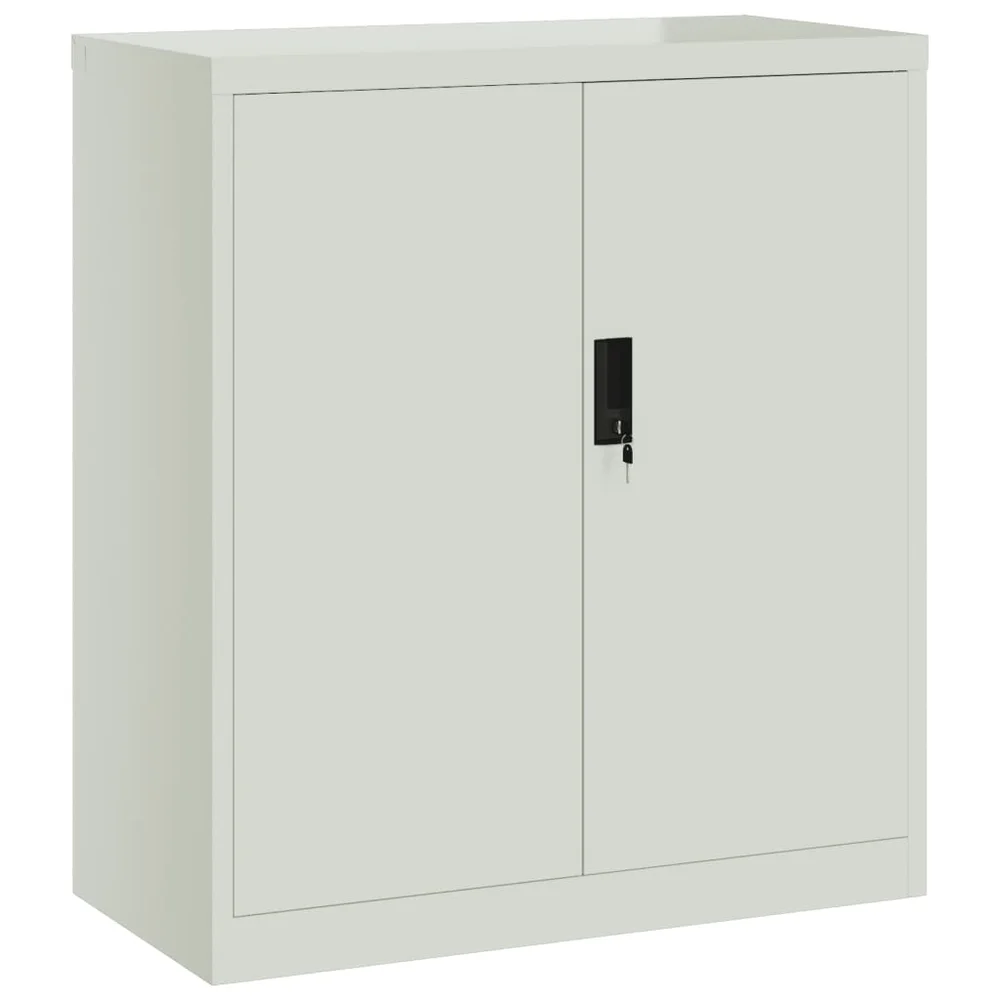 vidaXL Arkivskap lysegrå 79x40x90 cm stål v:1566377 vidaXL Arkivskap lysegrå 79x40x90 cm stål v:1566377