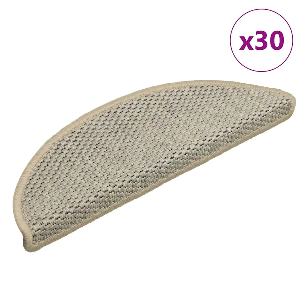 vidaXL Selvklebende trappematter sisal 30 stk 56x17x3 cm lysegrønn v:506128 vidaXL Selvklebende trappematter sisal 30 stk 56x17x3 cm lysegrønn v:506128