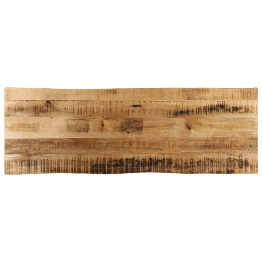 vidaXL Bordplate naturlig kant 110x40x3,8 cm grovt heltre mangotre v:9050147