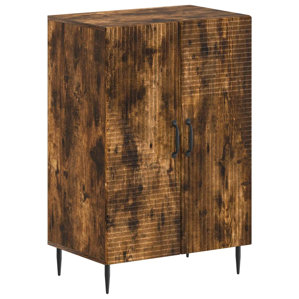 vidaXL Sko Skap HAARLEM 59,5 x 39,5 x 89,5 cm Konstruert tre Røkt Eik v:5011201