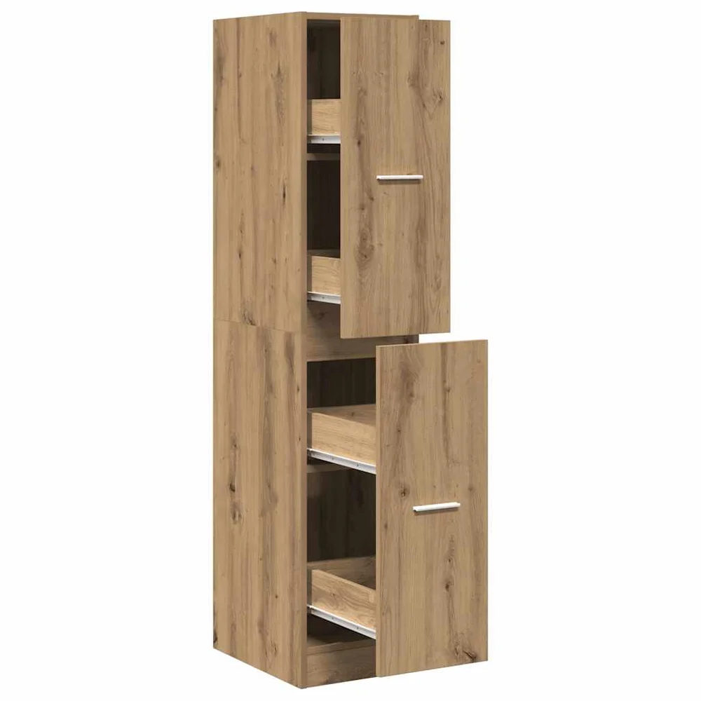 vidaXL Apotekerskap håndlaget eik 30x41x144,5 cm konstruert tre v:9534607 vidaXL Apotekerskap håndlaget eik 30x41x144,5 cm konstruert tre v:9534607