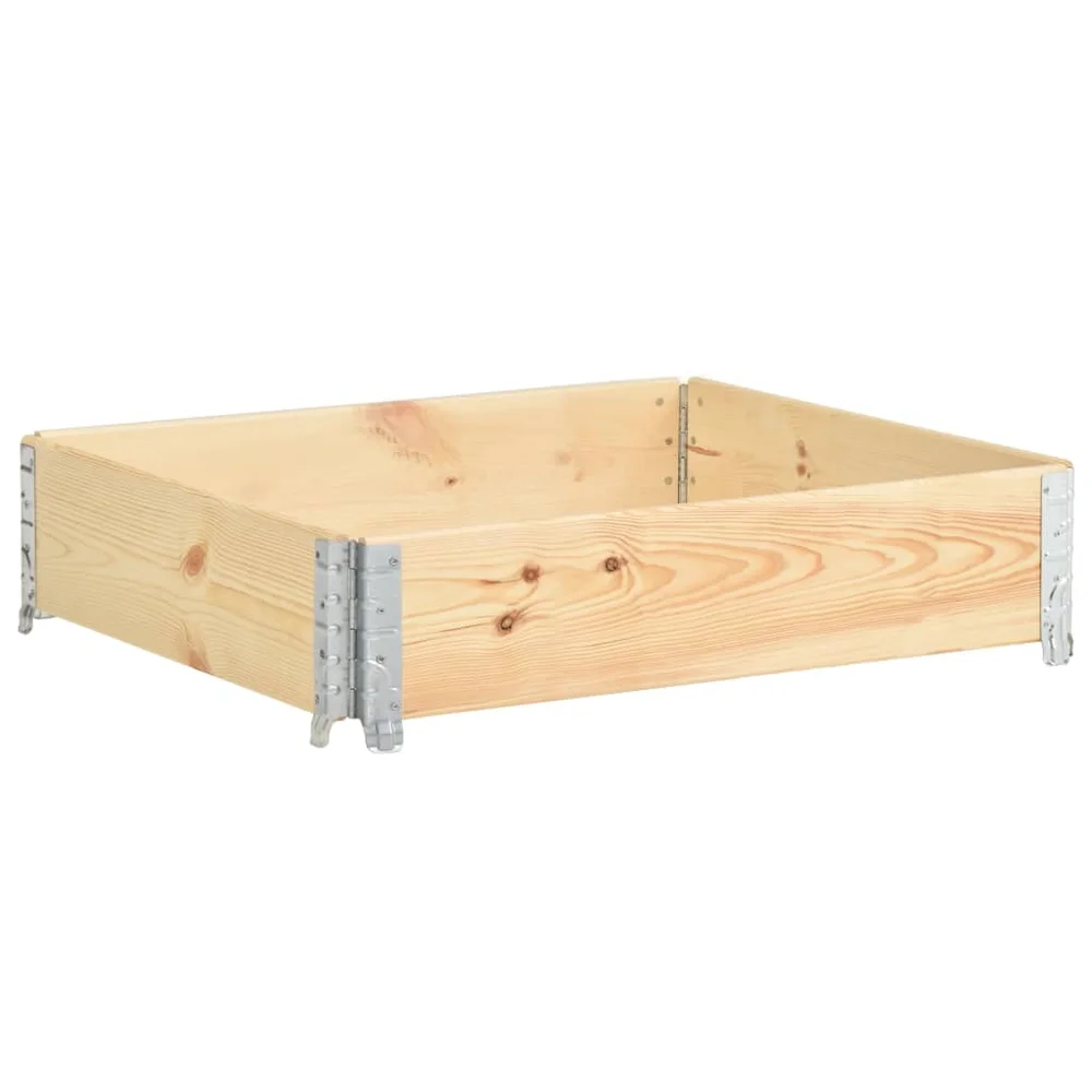 vidaXL Pallekarm 100×100 cm heltre furu v:6572595 vidaXL Pallekarm 100×100 cm heltre furu v:6572595
