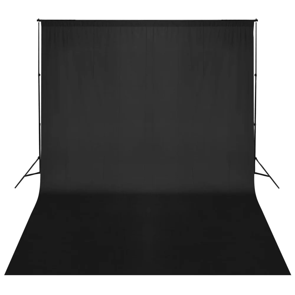 vidaXL Bakgrunnssystem 500 x 300 cm svart v:9331473 vidaXL Bakgrunnssystem 500 x 300 cm svart v:9331473