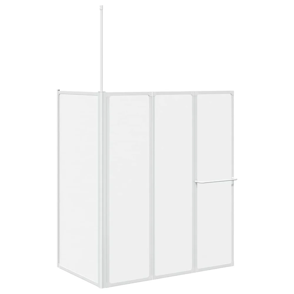 vidaXL Badskjerm Frostet 120 x 70 x 137 cm Aluminium v:4835524 vidaXL Badskjerm Frostet 120 x 70 x 137 cm Aluminium v:4835524