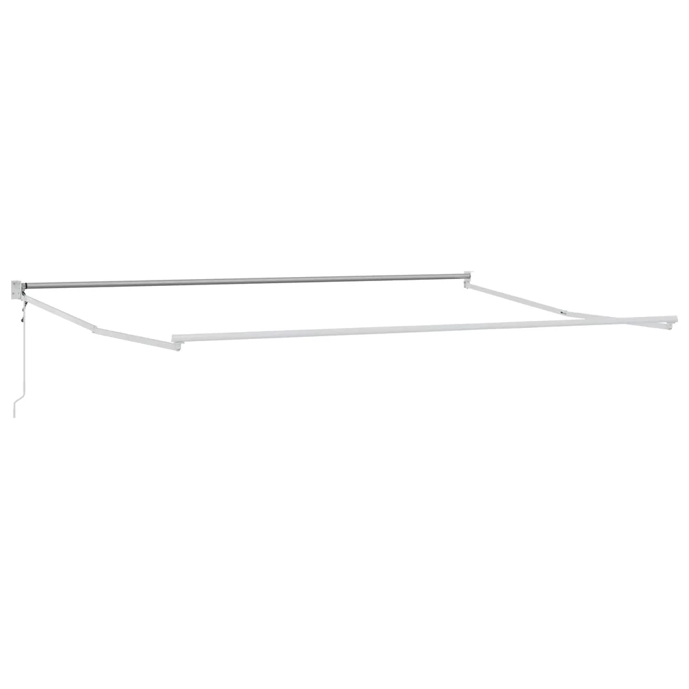 vidaXL Electric Awning Frame 4 x 2 m Hvit Pulverlakkert aluminium v:3192182 vidaXL Electric Awning Frame 4 x 2 m Hvit Pulverlakkert aluminium v:3192182