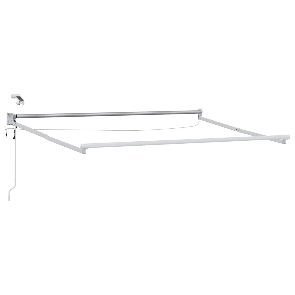 vidaXL Electric Awning Frame with LED and Wind Sensor 3.5 x 2.5 m Hvit v:9618857 vidaXL Electric Awning Frame with LED and Wind Sensor 3.5 x 2.5 m Hvit v:9618857
