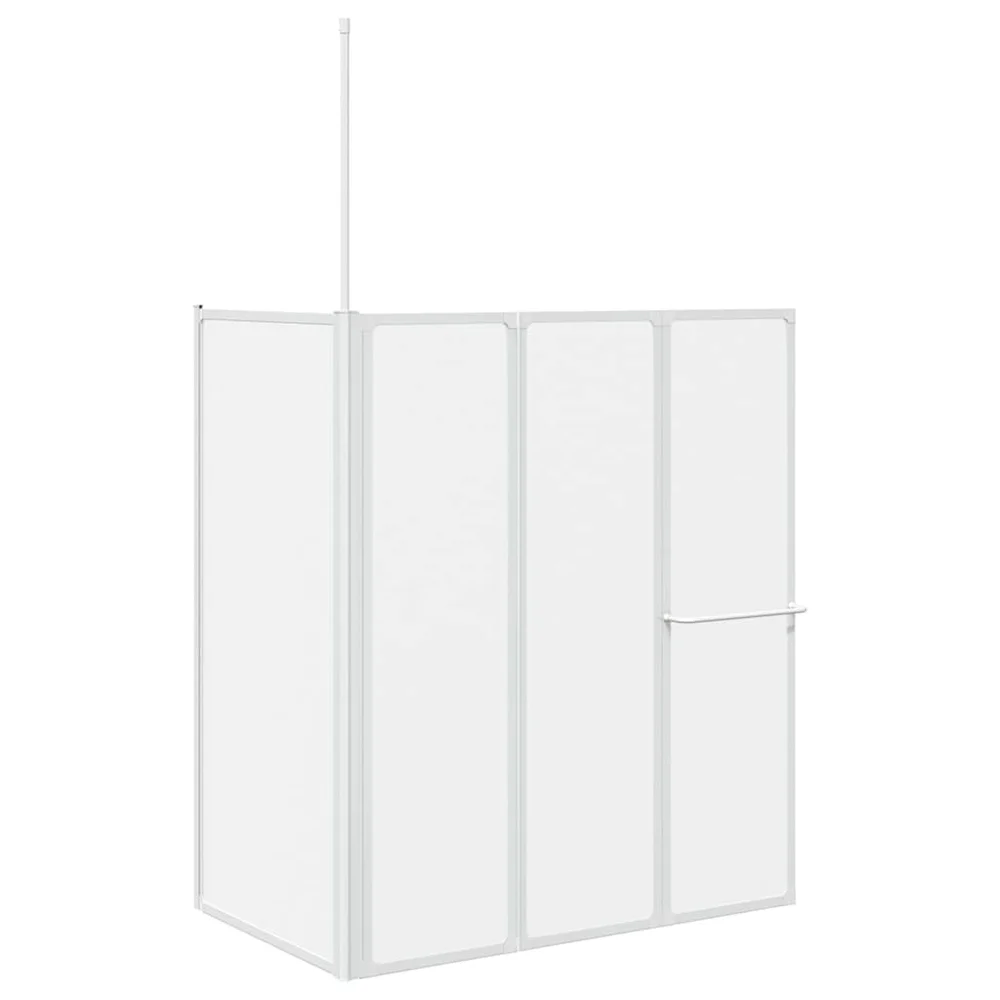 Dusj- og badeskjerm L-formet 70x120x137 cm 4 paneler sammenleggbar v:7348382 Dusj- og badeskjerm L-formet 70x120x137 cm 4 paneler sammenleggbar v:7348382