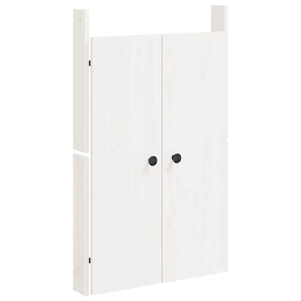vidaXL Utekjøkkendører MEPPEL hvit 50x9x82 cm heltre furu v:6707575 vidaXL Utekjøkkendører MEPPEL hvit 50x9x82 cm heltre furu v:6707575