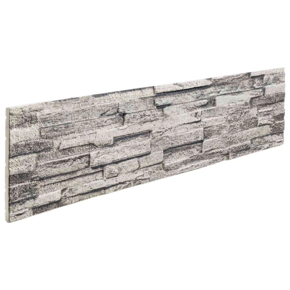 vidaXL Veggpaneler 10 stk. 100 x 25 cm Lysegrå EPS Skum v:5671277 vidaXL Veggpaneler 10 stk. 100 x 25 cm Lysegrå EPS Skum v:5671277
