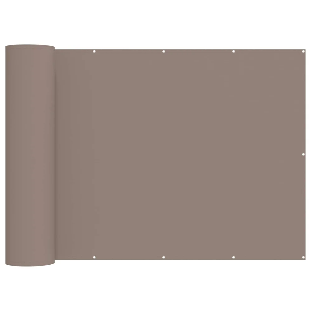 vidaXL Balkong privat skjerm 150 x 800 cm Polyester Gråbrun v:5185374