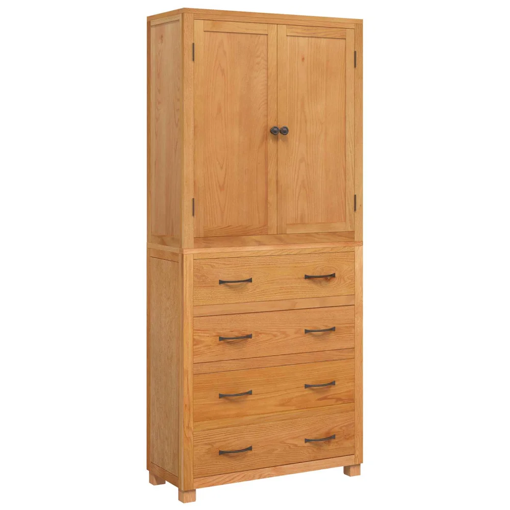 vidaXL Lager møbelsett med skuff 2 stk. Naturlig 80 x 35 x 185 cm v:3300960