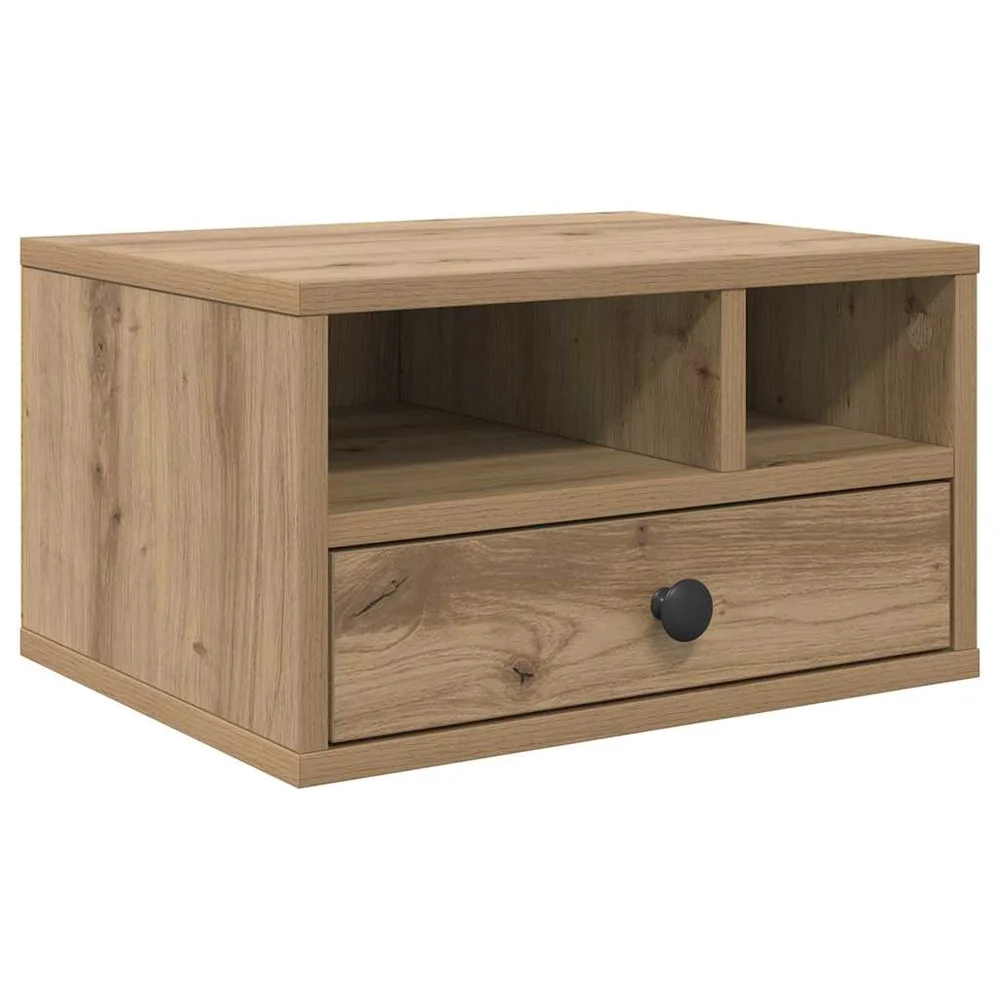 vidaXL Skiverstativ Artisan Eik 40 x 32 x 24 cm Konstruert tre v:8309636 vidaXL Skiverstativ Artisan Eik 40 x 32 x 24 cm Konstruert tre v:8309636
