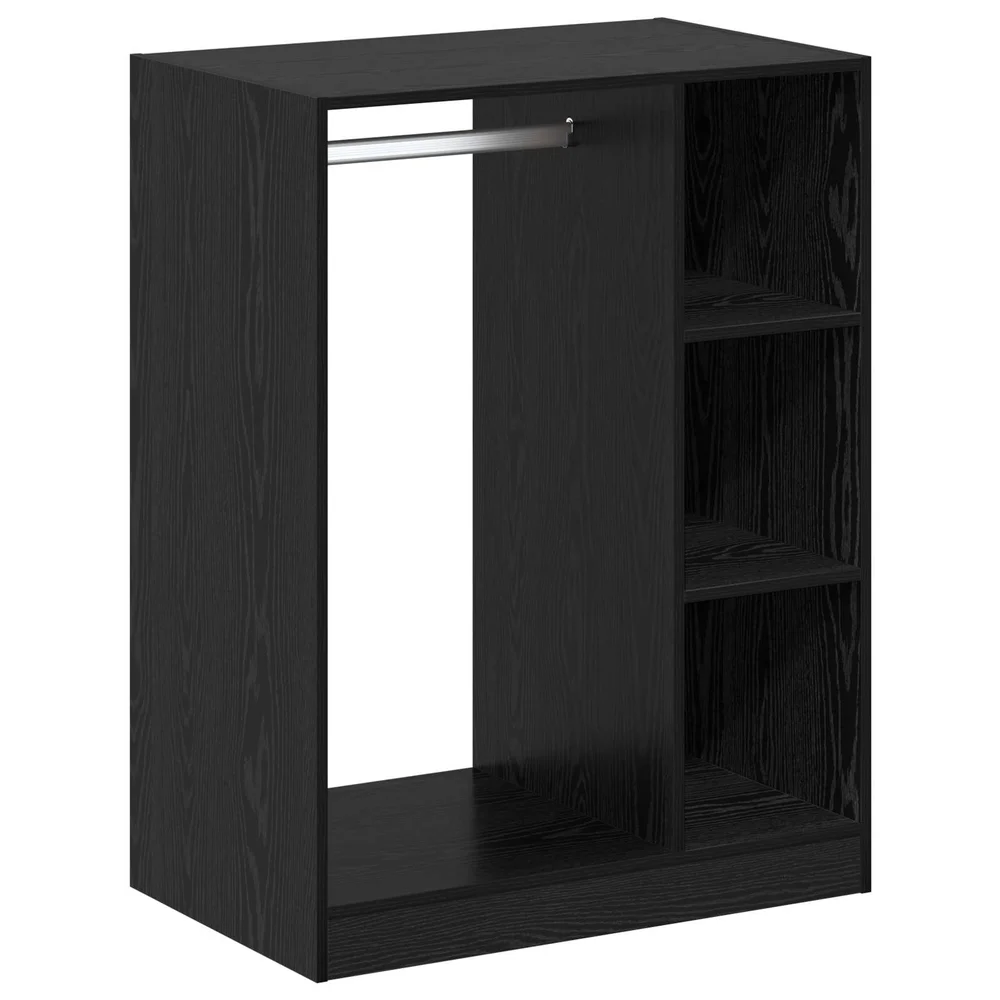 vidaXL Garderobeskap Svart eik 77 x 48 x 102 cm Konstruert tre v:8557258 vidaXL Garderobeskap Svart eik 77 x 48 x 102 cm Konstruert tre v:8557258