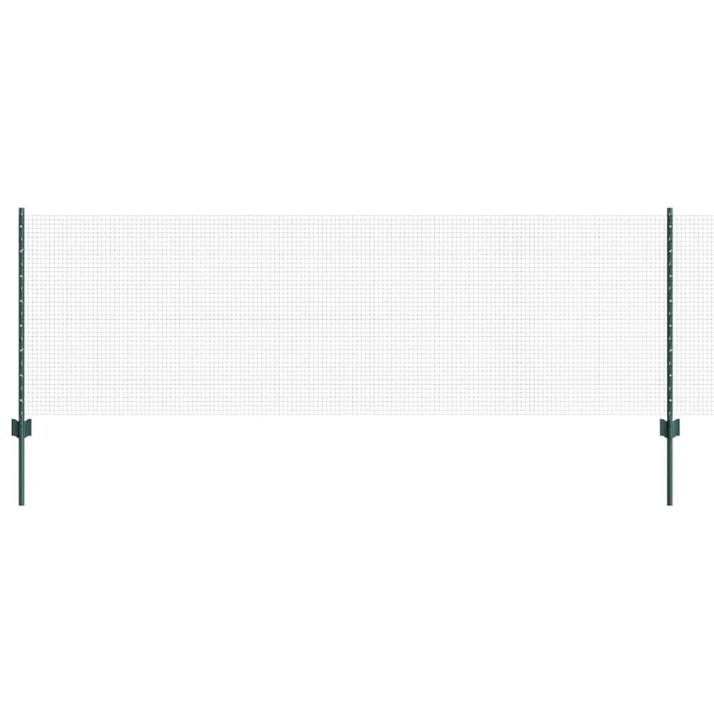 vidaXL Sveiset trådgjerde med stolper 100 x 0,8 m PVC-belagt stål Mesh v:5476027