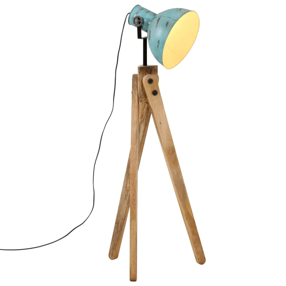 vidaXL Gulvlampe 25 W denimblå 45x45x120 cm E27 v:1674808 vidaXL Gulvlampe 25 W denimblå 45x45x120 cm E27 v:1674808