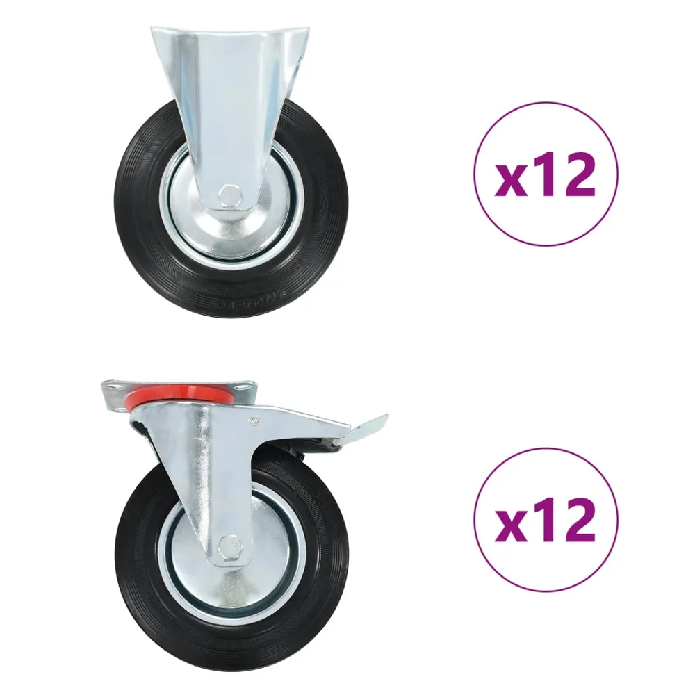 vidaXL Hjul 24 stk 200 mm v:7163925 vidaXL Hjul 24 stk 200 mm v:7163925