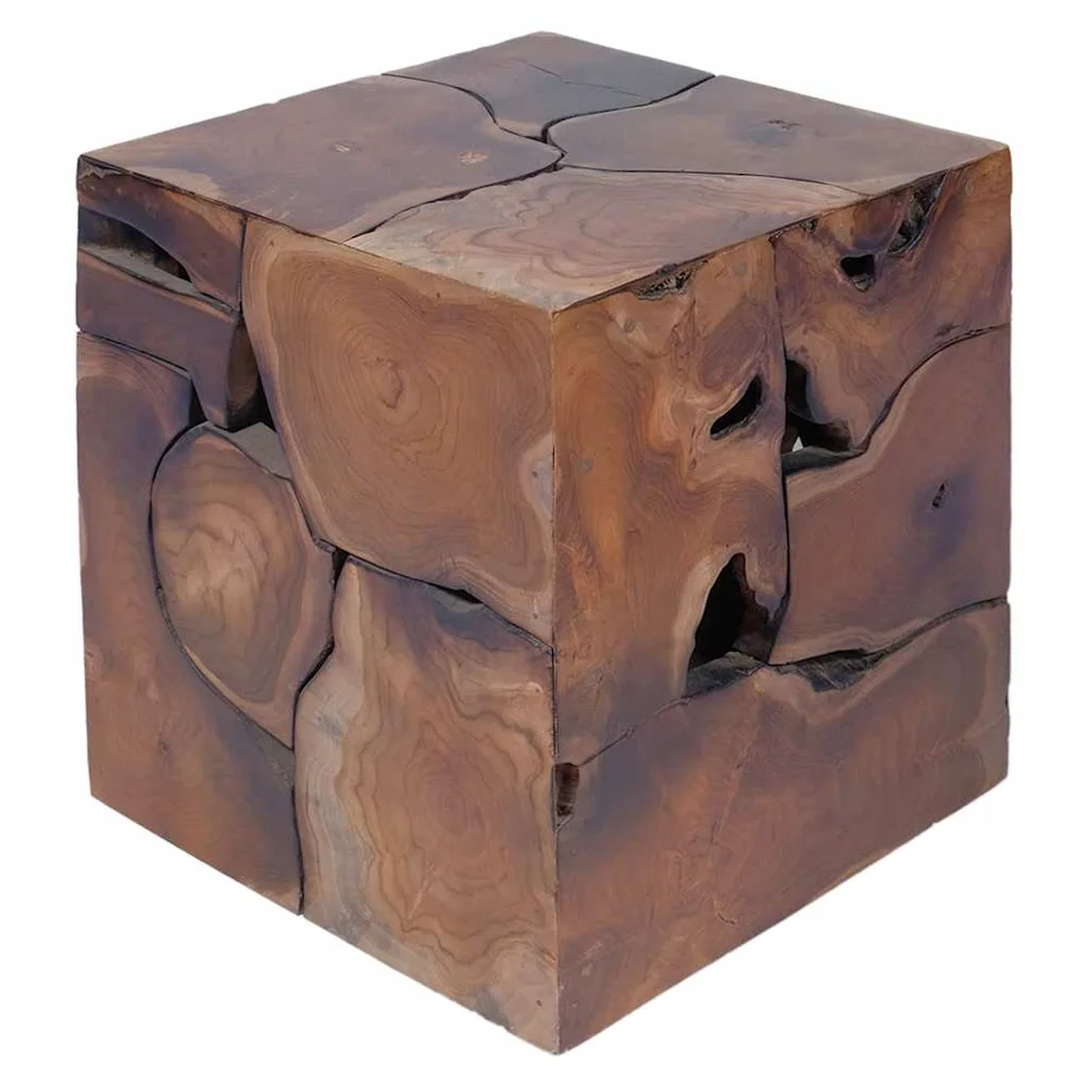 vidaXL Krakker 4 stk. brun 40x40x45 cm heltre teak v:4111398 vidaXL Krakker 4 stk. brun 40x40x45 cm heltre teak v:4111398
