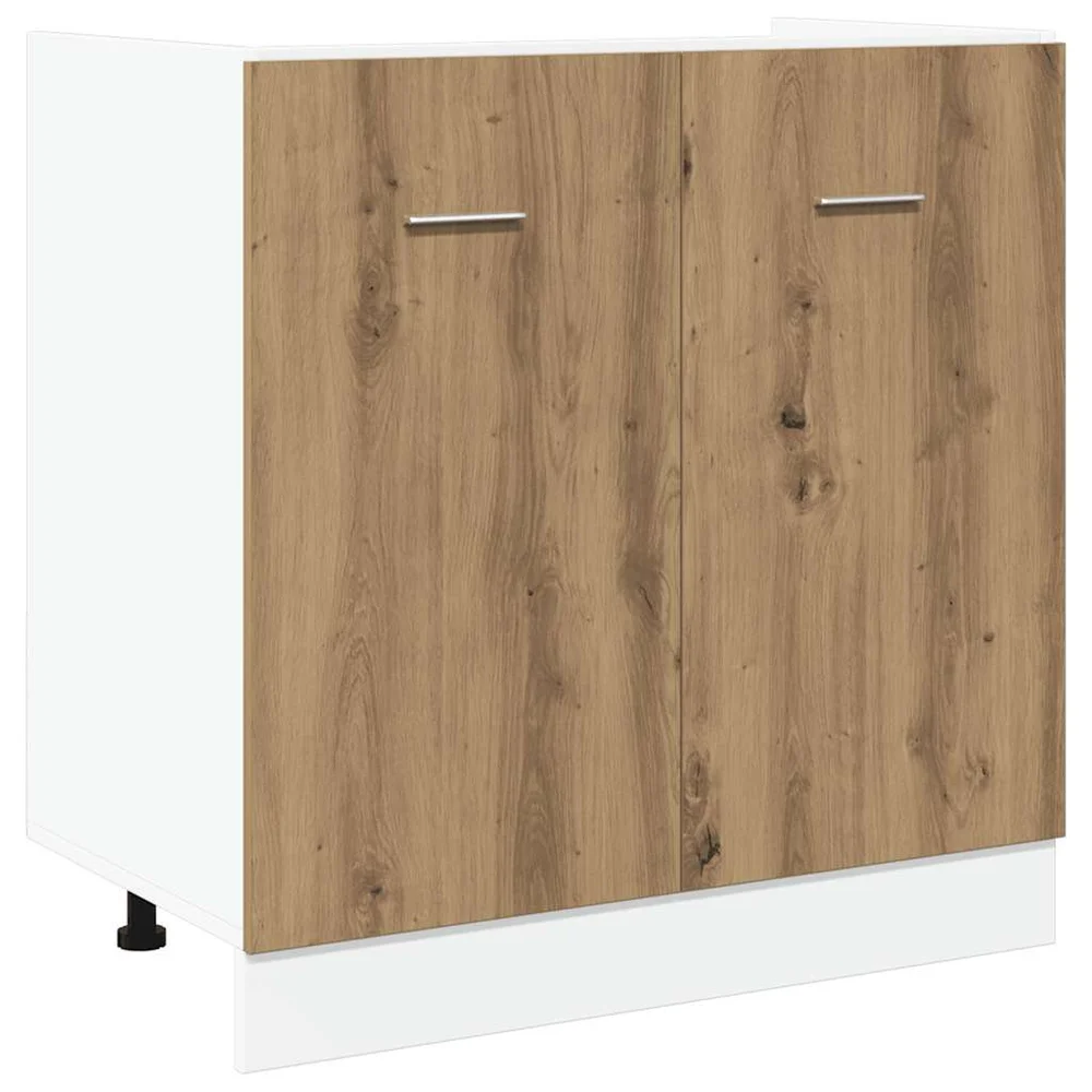 vidaXL Bunnskap til vask «Lyon» artisan eik 80x46x81,5 cm v:4498827 vidaXL Bunnskap til vask «Lyon» artisan eik 80x46x81,5 cm v:4498827