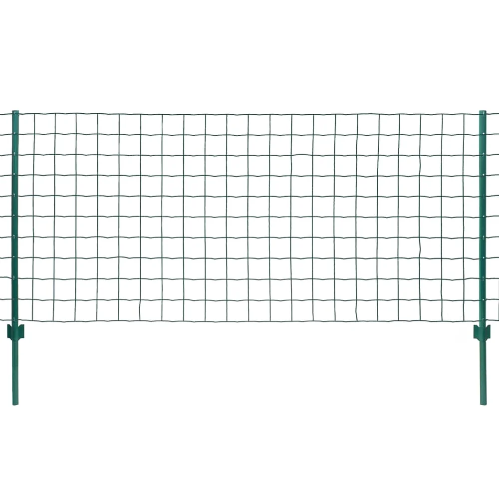 vidaXL Euro gjerde stål 20×1,5 m grønn v:7586219 vidaXL Euro gjerde stål 20×1,5 m grønn v:7586219