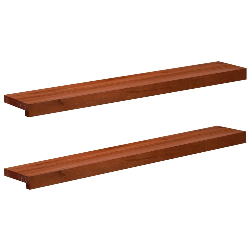 vidaXL Vinduplanker 2 stk. Brun 100 x 20 x 2 cm Massiv bøketre v:412641 vidaXL Vinduplanker 2 stk. Brun 100 x 20 x 2 cm Massiv bøketre v:412641