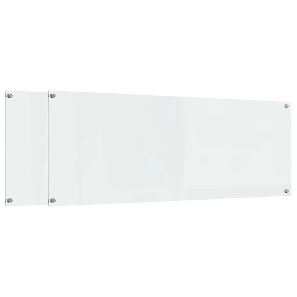 vidaXL Kjøkkenbenkplate 2 stk. Gjennomsiktig 110 x 40 cm herdet glass v:3934136 vidaXL Kjøkkenbenkplate 2 stk. Gjennomsiktig 110 x 40 cm herdet glass v:3934136