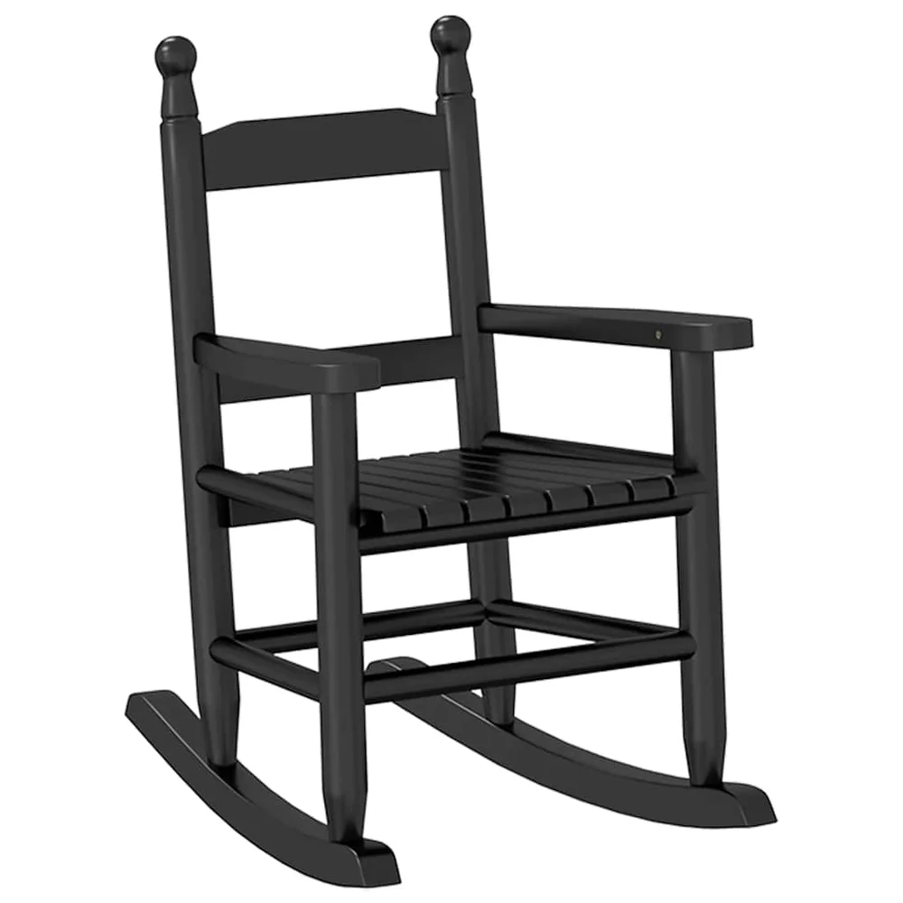vidaXL Gyngestol for barn svart heltre poppeltre v:5991282 vidaXL Gyngestol for barn svart heltre poppeltre v:5991282