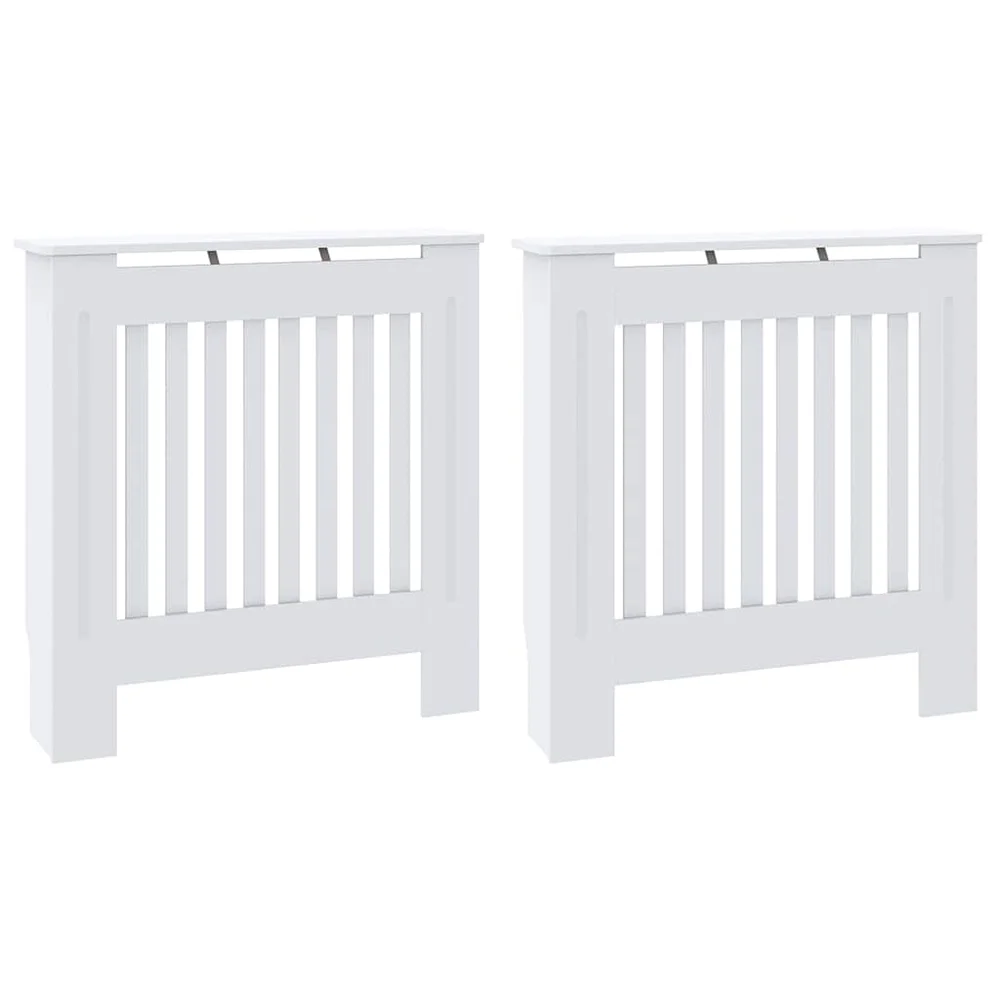 vidaXL Radiator Deksel 2 stk. Hvit 78 x 19 x 81,5cm Konstruert tre v:9238013 vidaXL Radiator Deksel 2 stk. Hvit 78 x 19 x 81,5cm Konstruert tre v:9238013