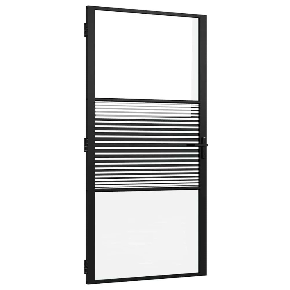 vidaXL Glassdør 102,5 x 3,5 x 201,5 cm Aluminium Svart v:8396512 vidaXL Glassdør 102,5 x 3,5 x 201,5 cm Aluminium Svart v:8396512
