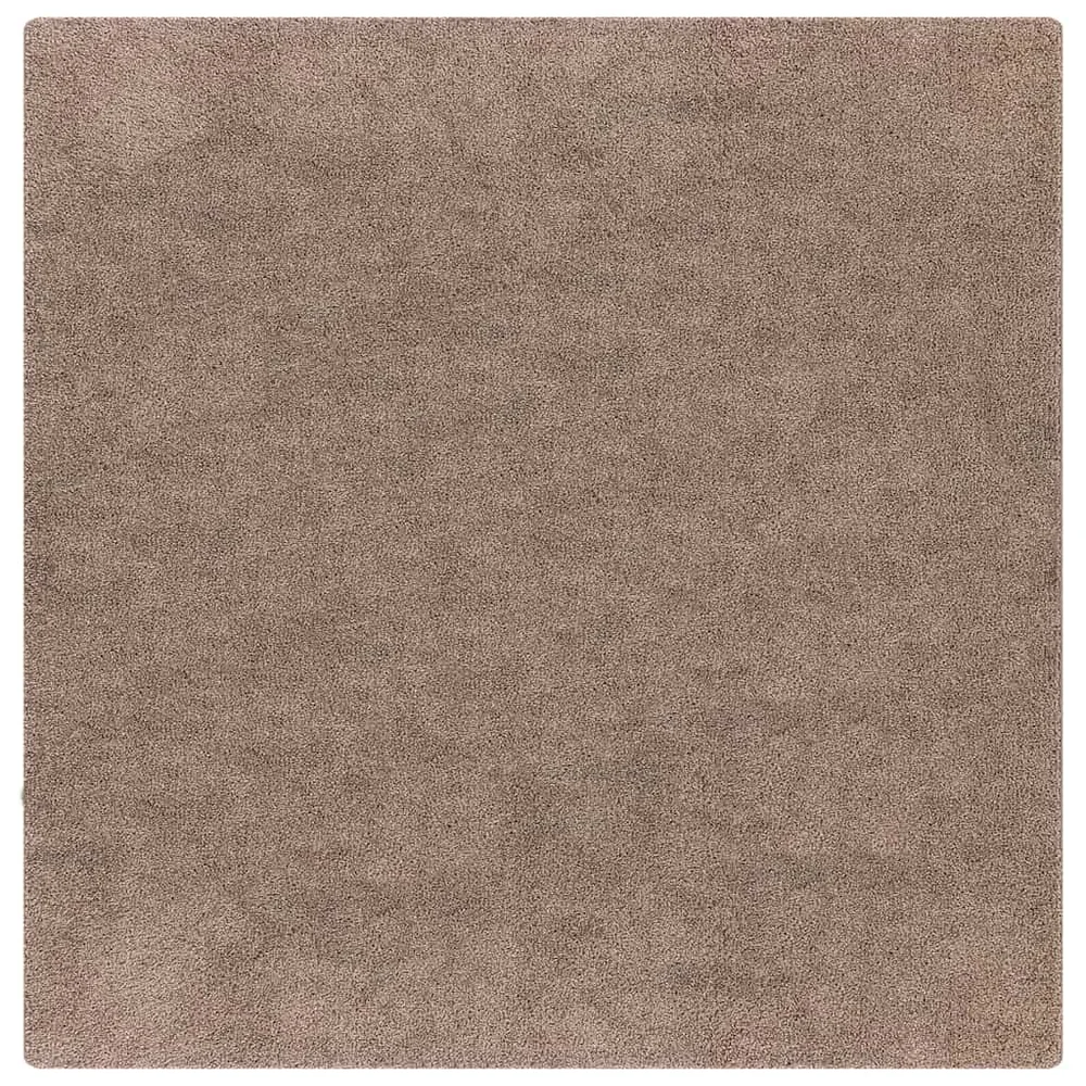 vidaXL Anti-sklisikker Shaggy Teppe Brun 120 x 120 cm PP v:119829 vidaXL Anti-sklisikker Shaggy Teppe Brun 120 x 120 cm PP v:119829