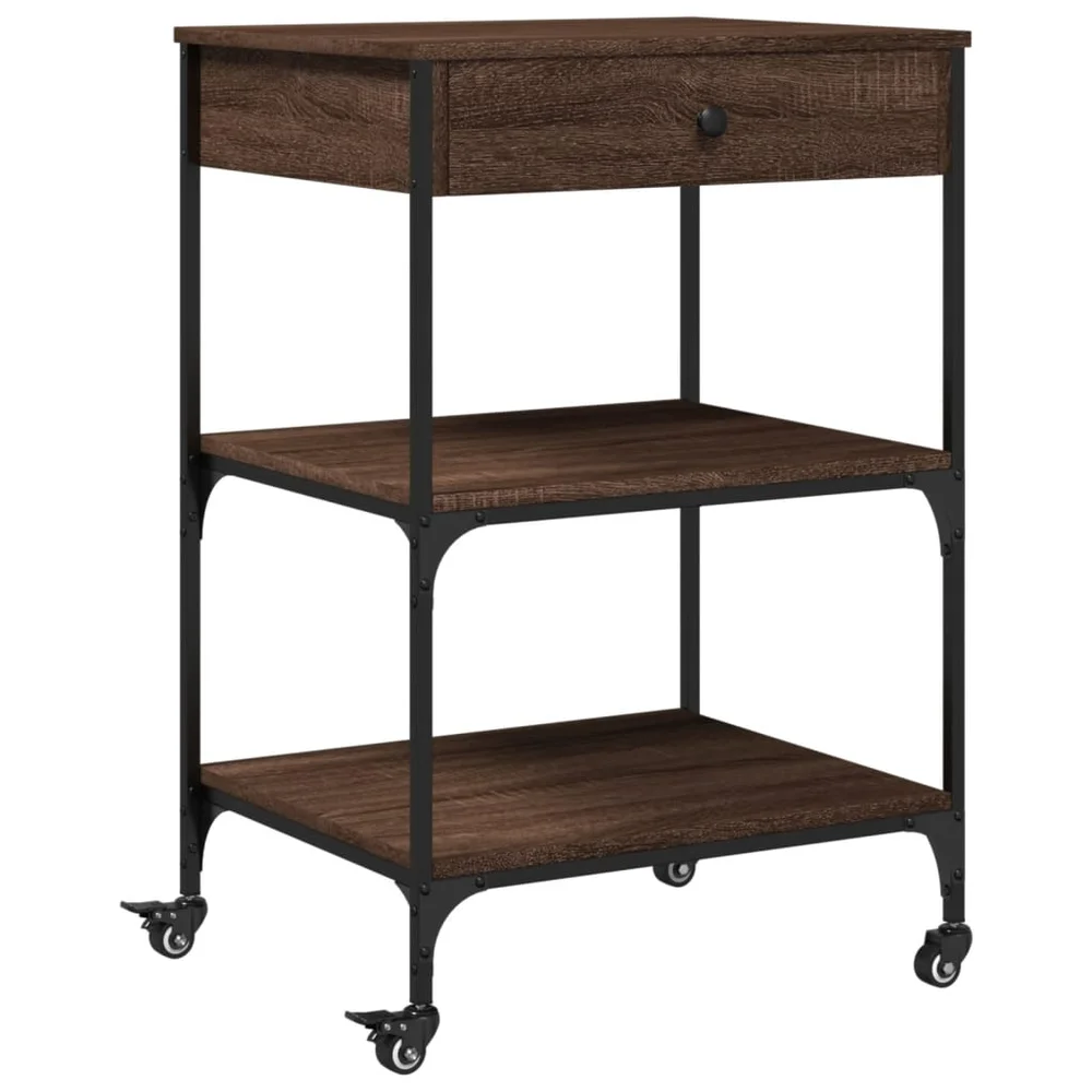 vidaXL Kjøkkentralle brun eik 60x48x89,5 cm konstruert tre v:5755435 vidaXL Kjøkkentralle brun eik 60x48x89,5 cm konstruert tre v:5755435