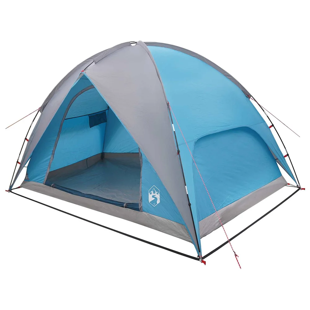vidaXL Camping Telt med Regntrekk Vanntett 3-personers Blå v:3752911 vidaXL Camping Telt med Regntrekk Vanntett 3-personers Blå v:3752911