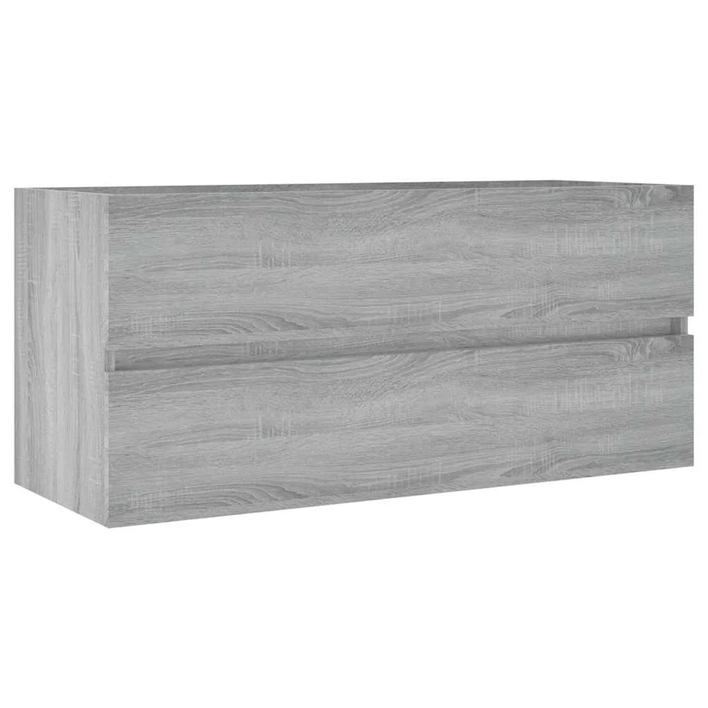 vidaXL Servantskap grå sonoma 100x38,5x45 cm konstruert tre v:8123040