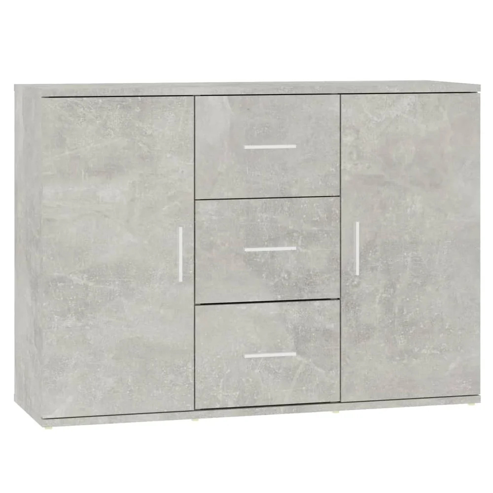 vidaXL Skjenk betonggrå 91x29,5x65 cm konstruert tre v:3416373
