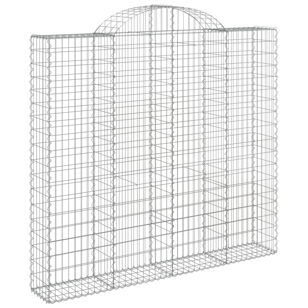 vidaXL Gabionkurv buet 200x50x180/200 cm galvanisert jern v:4020953 vidaXL Gabionkurv buet 200x50x180/200 cm galvanisert jern v:4020953
